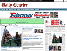 Tablet Screenshot of dailycourier.com